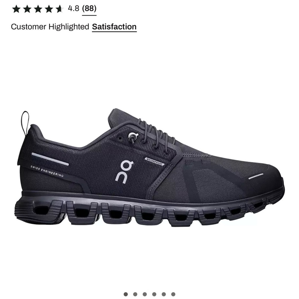 On Running Black Waterproof Sneakers
